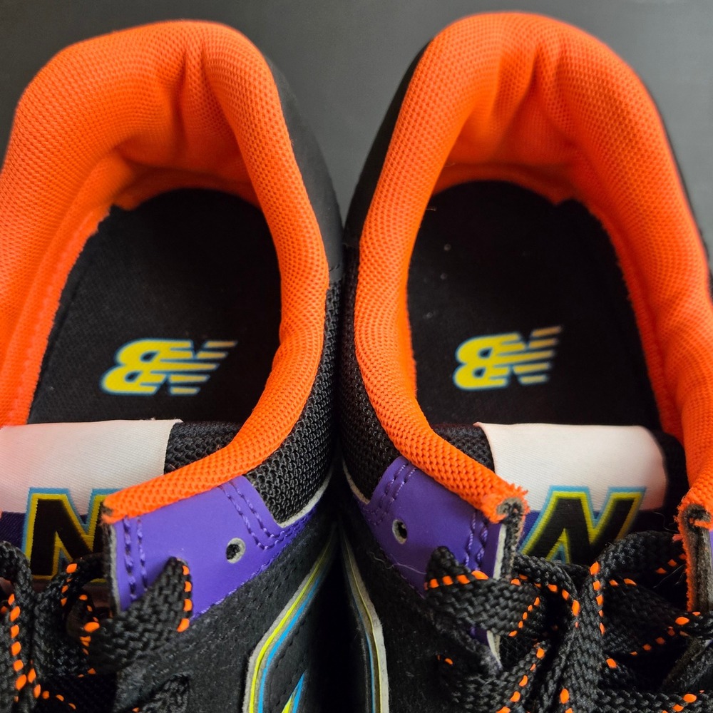 New Balance 574 Mens Sneakers Purple Black Orange Teal ML574HA2 Retro Low Top - Picture 10 of 10